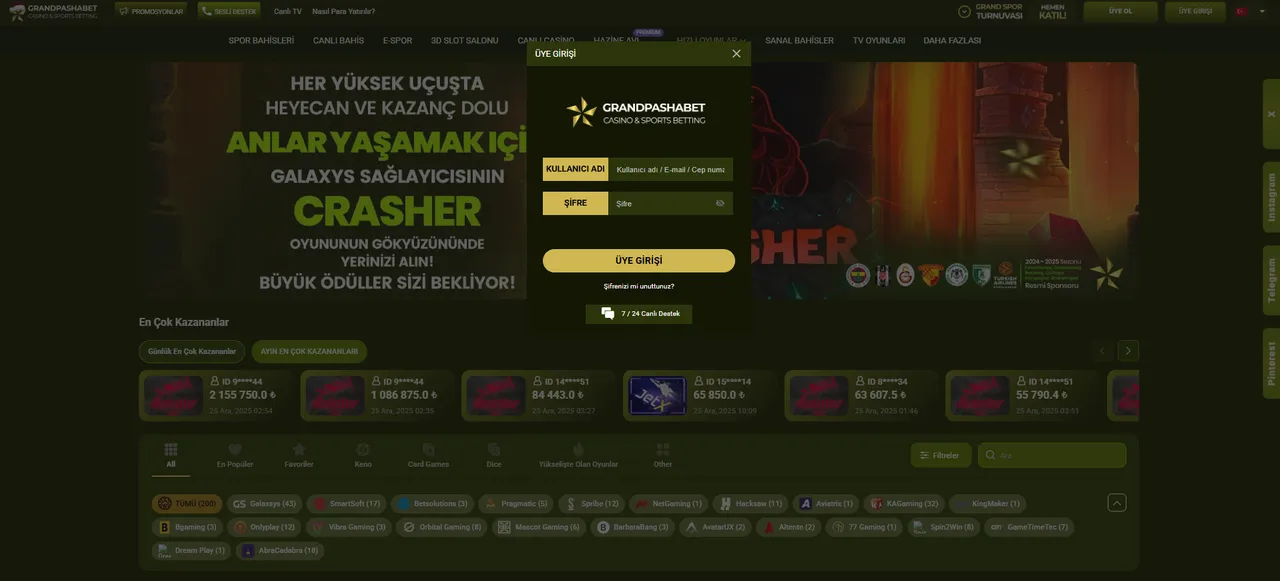 Adım Adım Grandpashabet Giriş İşlemi